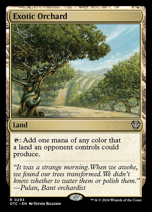 {T}: Add one mana of any color that a land an opponent controls could produce.