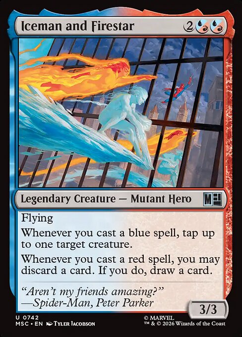 Iceman and Firestar (Foil)