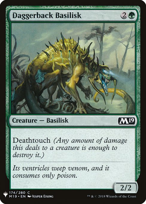 Deathtouch (Any amount of damage this deals to a creature is enough to destroy it.)