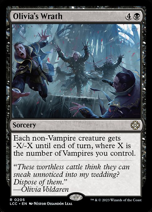 Each non-Vampire creature gets -X/-X until end of turn, where X is the number of Vampires you control.