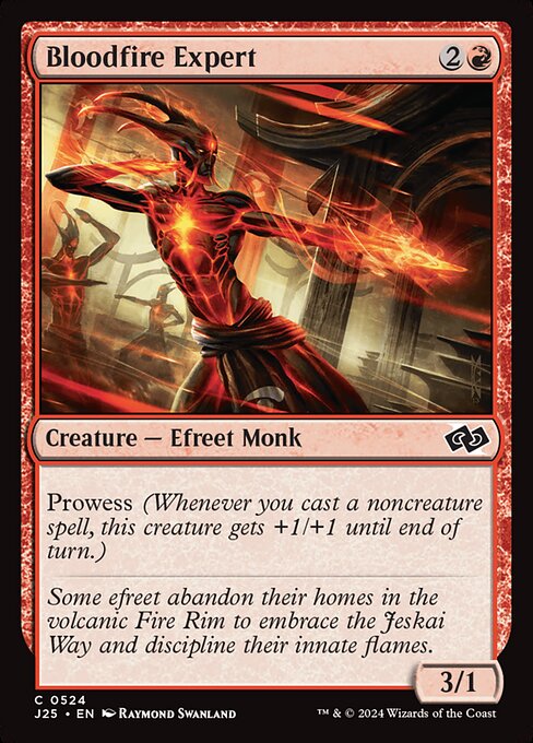 Prowess (Whenever you cast a noncreature spell, this creature gets +1/+1 until end of turn.)