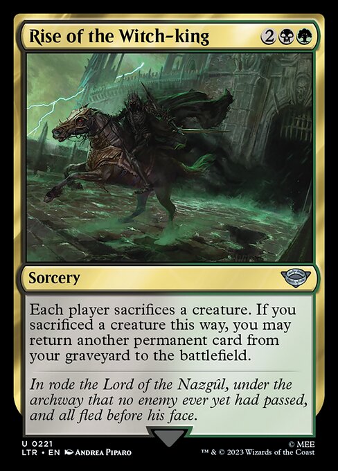Each player sacrifices a creature. If you sacrificed a creature this way, you may return another permanent card from your graveyard to the battlefield.