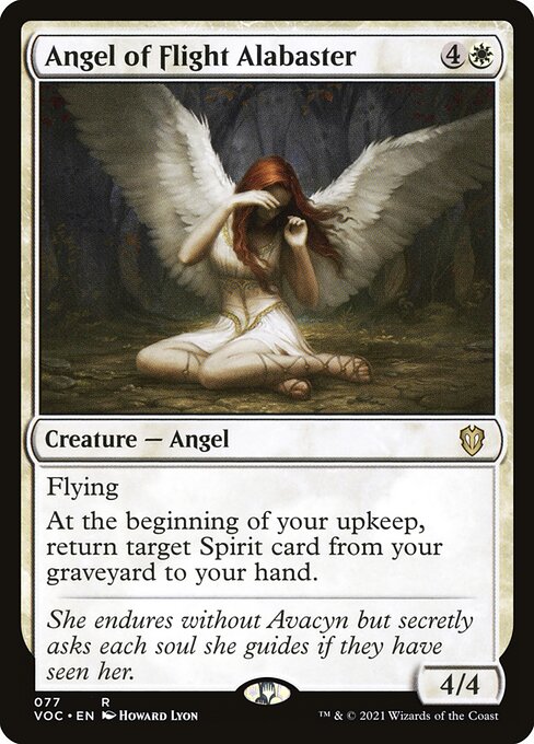 Flying
At the beginning of your upkeep, return target Spirit card from your graveyard to your hand.