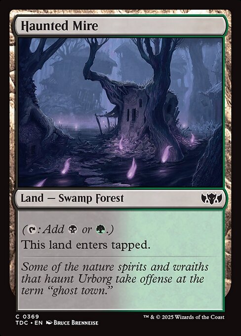 ({T}: Add {B} or {G}.)
This land enters tapped.
