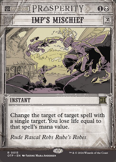 Change the target of target spell with a single target. You lose life equal to that spell's mana value.