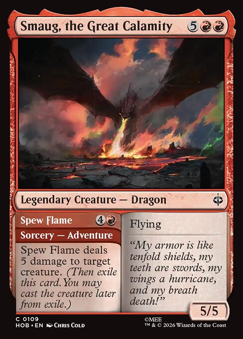 Smaug, the Great Calamity // Spew Flame (Foil)