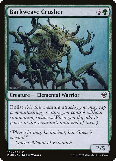 Enlist (As this creature attacks, you may tap a nonattacking creature you control without summoning sickness. When you do, add its power to this creature's until end of turn.)