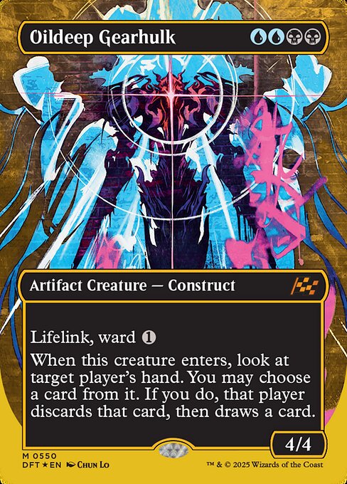 Lifelink, ward {1}
When this creature enters, look at target player's hand. You may choose a card from it. If you do, that player discards that card, then draws a card.