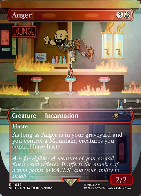 Haste
As long as Anger is in your graveyard and you control a Mountain, creatures you control have haste.
