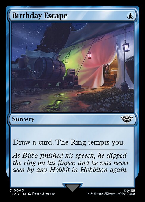 Draw a card. The Ring tempts you.