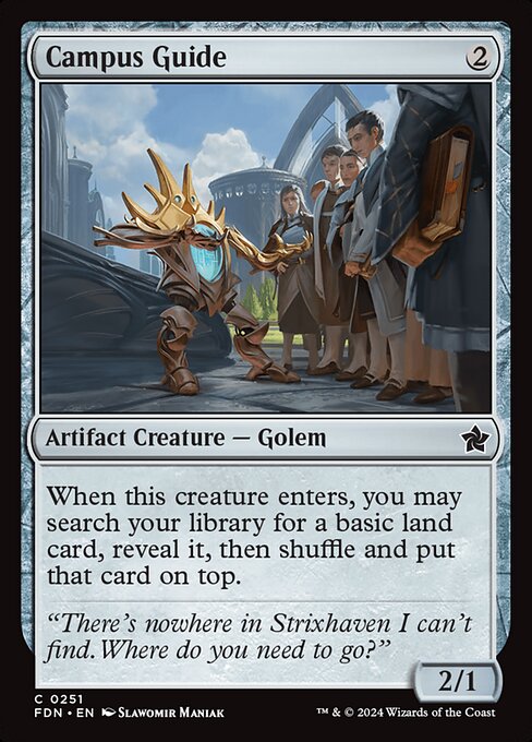 When this creature enters, you may search your library for a basic land card, reveal it, then shuffle and put that card on top.