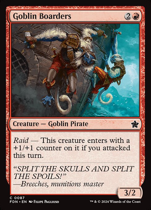 Raid — This creature enters with a +1/+1 counter on it if you attacked this turn.