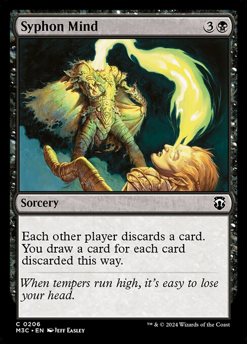 Each other player discards a card. You draw a card for each card discarded this way.