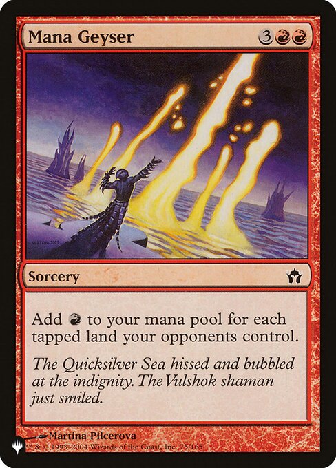 Add {R} for each tapped land your opponents control.