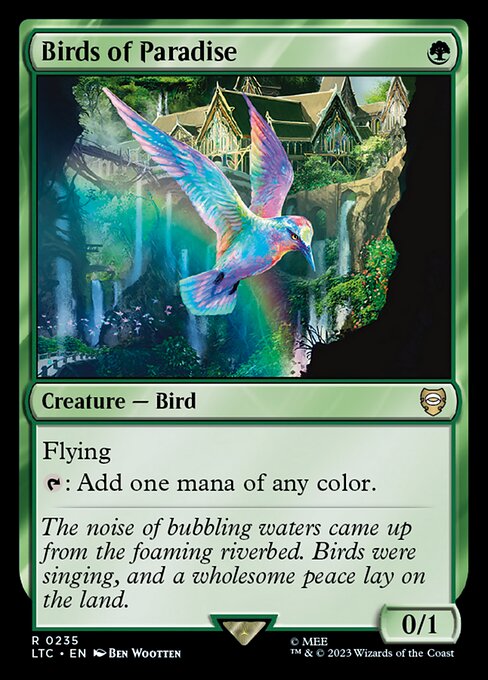 Flying
{T}: Add one mana of any color.