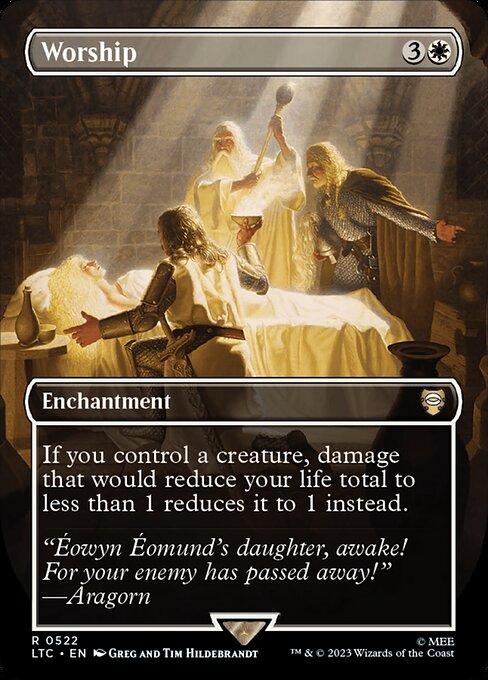 If you control a creature, damage that would reduce your life total to less than 1 reduces it to 1 instead.
