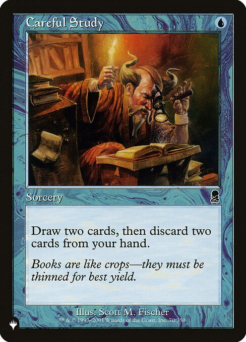 Draw two cards, then discard two cards.