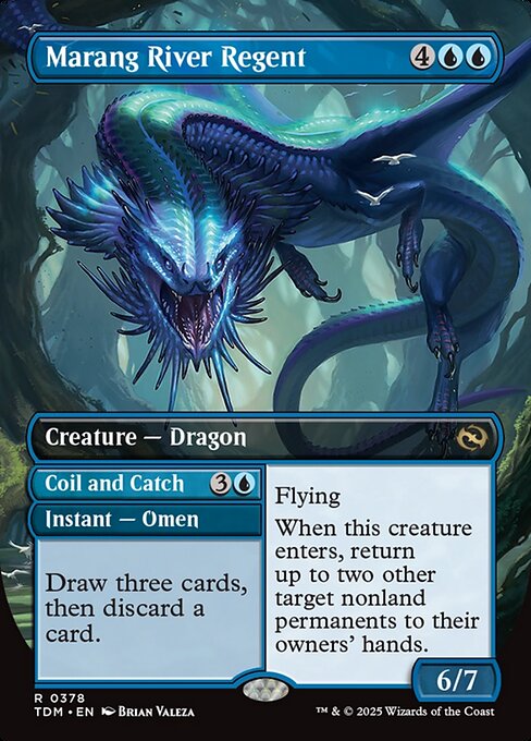 Flying
When this creature enters, return up to two other target nonland permanents to their owners' hands.   Flying
When this creature enters, return up to two other target nonland permanents to their owners' hands.