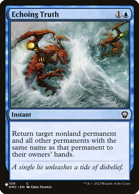 Return target nonland permanent and all other permanents with the same name as that permanent to their owners' hands.
