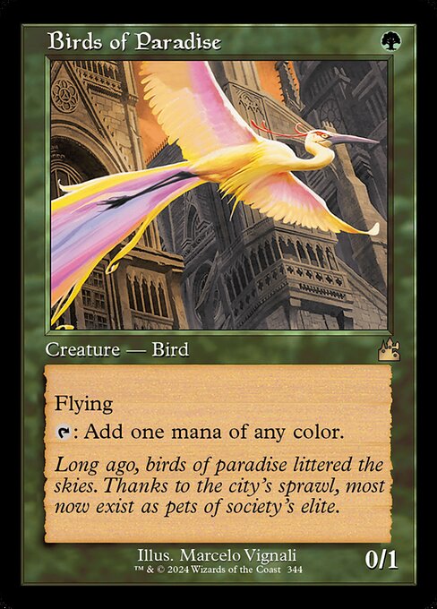 Flying
{T}: Add one mana of any color.
