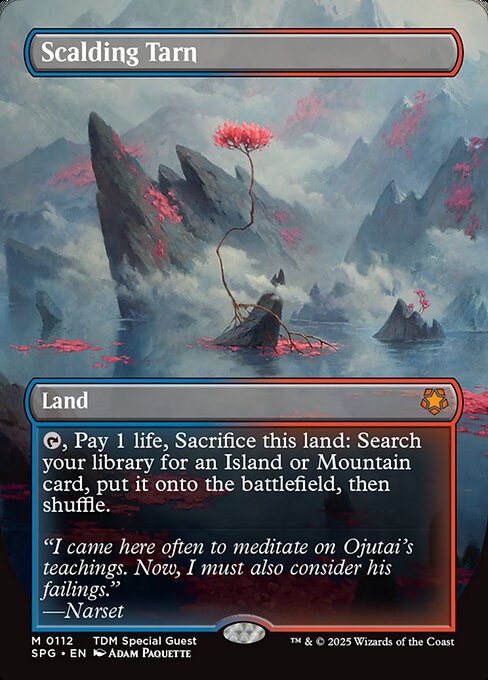 {T}, Pay 1 life, Sacrifice this land: Search your library for an Island or Mountain card, put it onto the battlefield, then shuffle.