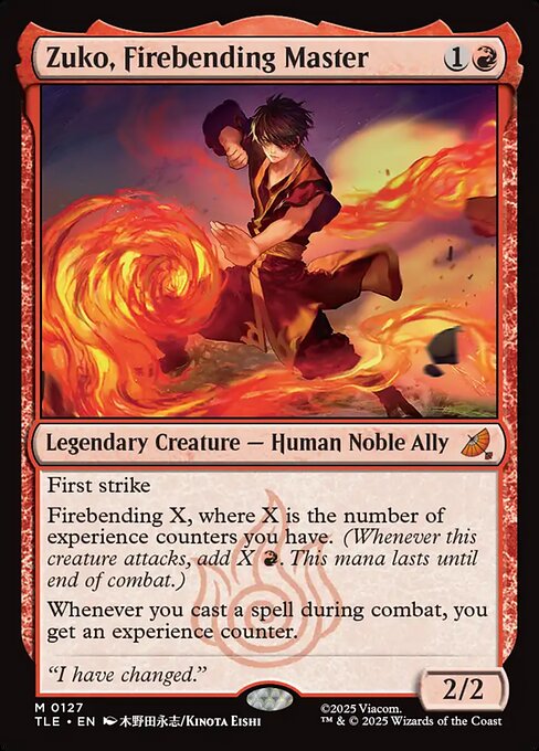 Zuko, Firebending Master (Foil)