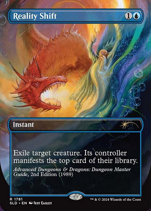 Exile target creature. Its controller manifests the top card of their library. (That player puts the top card of their library onto the battlefield face down as a 2/2 creature. If it's a creature card, it can be turned face up any time for its mana cost.)