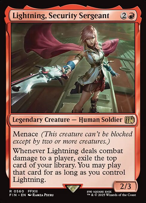 Lightning, Security Sergeant (Foil)