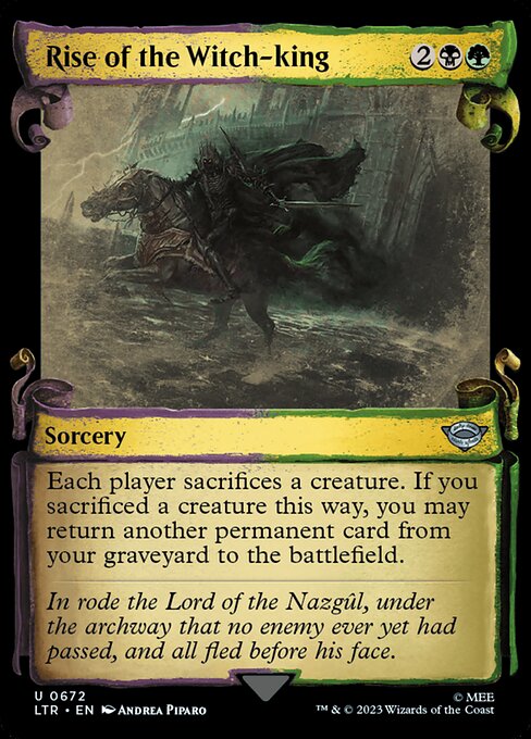 Each player sacrifices a creature. If you sacrificed a creature this way, you may return another permanent card from your graveyard to the battlefield.