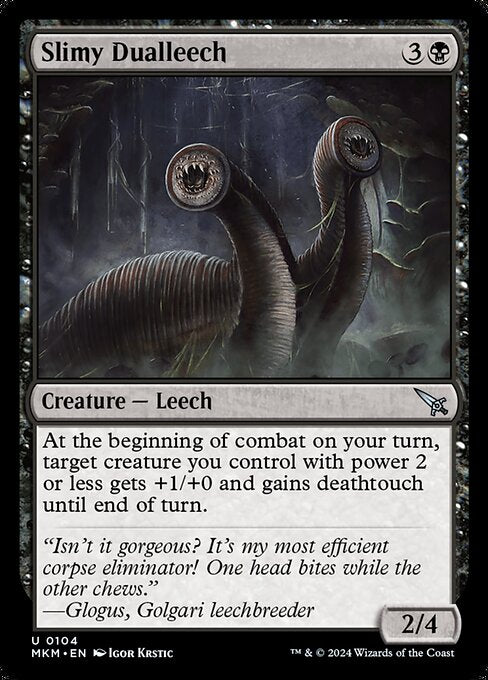 At the beginning of combat on your turn, target creature you control with power 2 or less gets +1/+0 and gains deathtouch until end of turn.