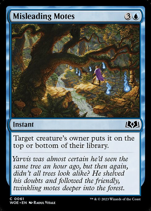 Target creature's owner puts it on the top or bottom of their library.