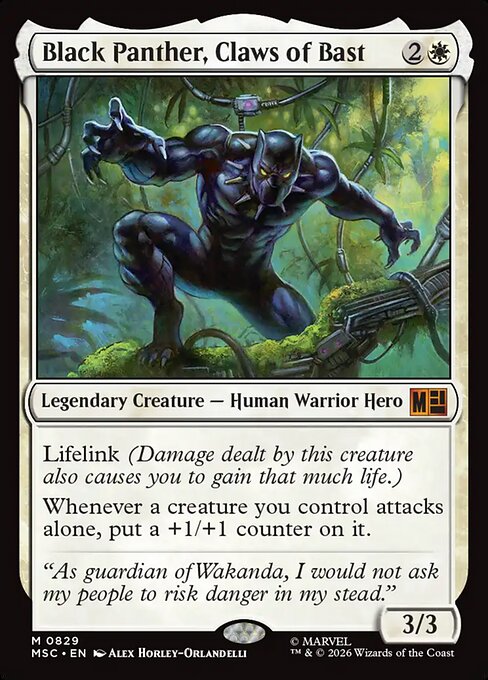 Black Panther, Claws of Bast (Foil)