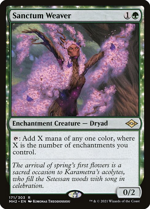 {T}: Add X mana of any one color, where X is the number of enchantments you control.
