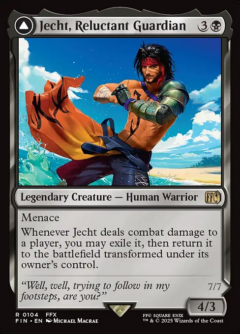 Jecht, Reluctant Guardian // Braska's Final Aeon (Foil)
