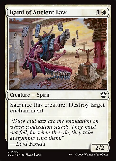 Kami of Ancient Law (Foil)