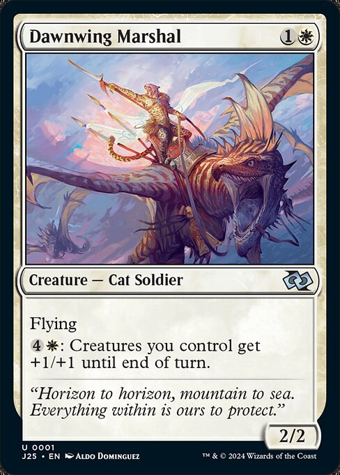 Flying
{4}{W}: Creatures you control get +1/+1 until end of turn.