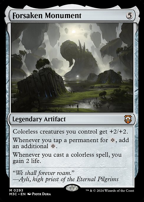 Colorless creatures you control get +2/+2.
Whenever you tap a permanent for {C}, add an additional {C}.
Whenever you cast a colorless spell, you gain 2 life.