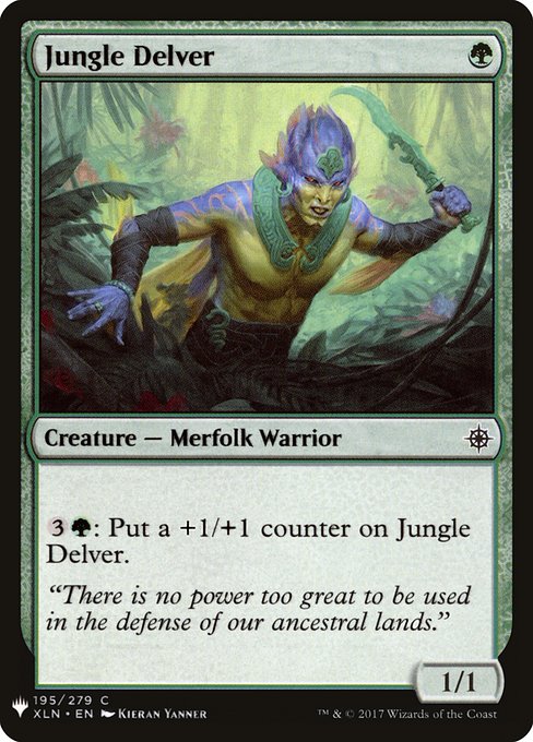 {3}{G}: Put a +1/+1 counter on Jungle Delver.