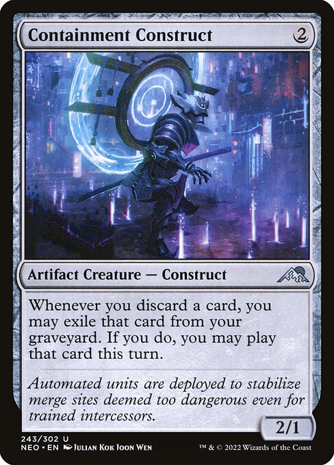 Whenever you discard a card, you may exile that card from your graveyard. If you do, you may play that card this turn.
