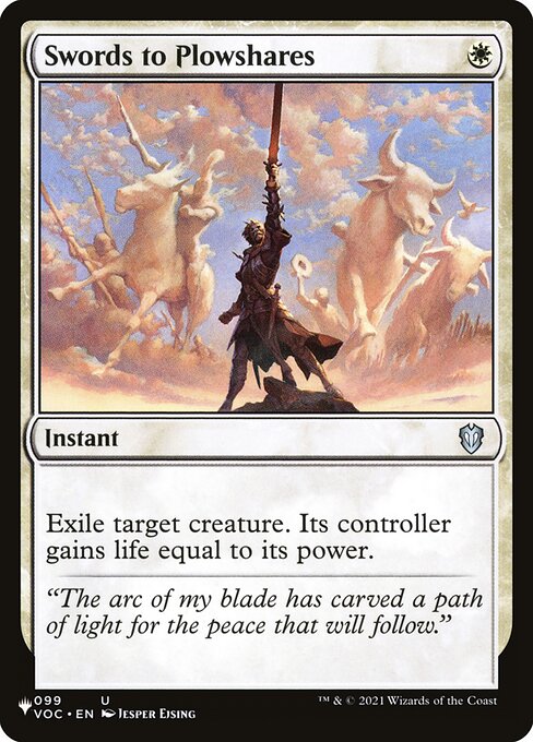 Exile target creature. Its controller gains life equal to its power.