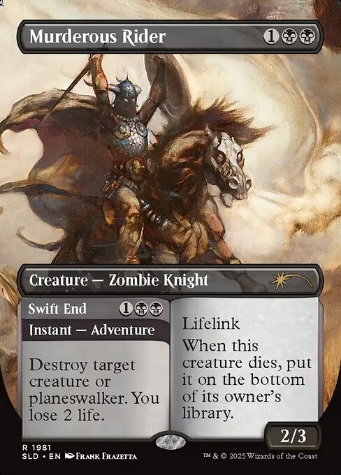 Murderous Rider // Swift End (Foil)