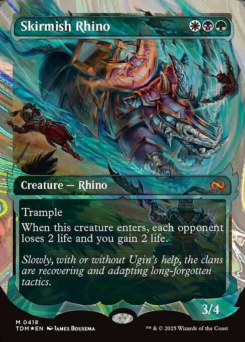 Trample
When this creature enters, each opponent loses 2 life and you gain 2 life.