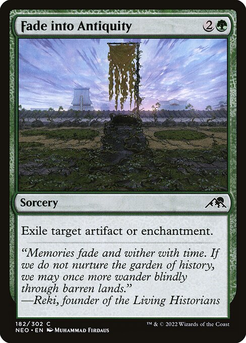 Exile target artifact or enchantment.