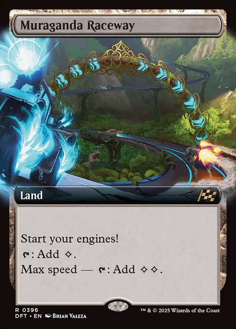 Start your engines! (If you have no speed, it starts at 1. It increases once on each of your turns when an opponent loses life. Max speed is 4.)
{T}: Add {C}.
Max speed — {T}: Add {C}{C}.