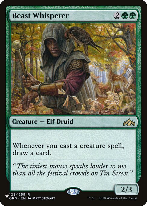 Whenever you cast a creature spell, draw a card.