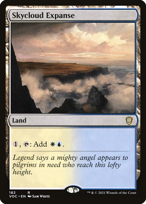 {1}, {T}: Add {W}{U}.