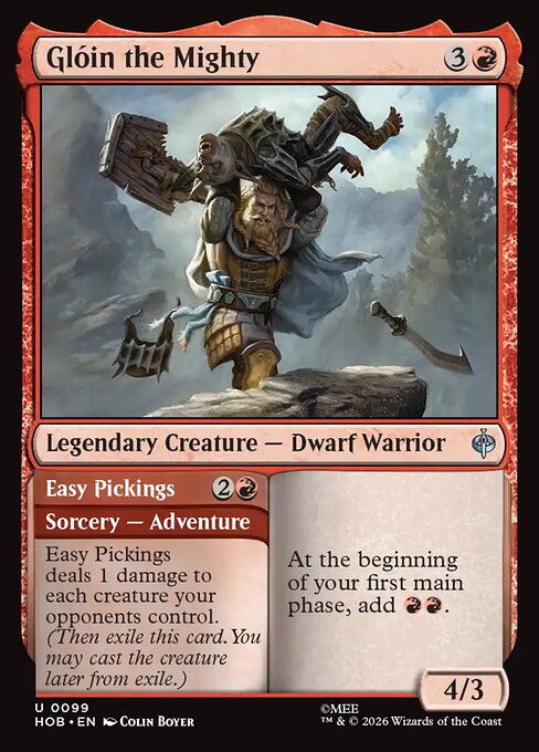 Glóin the Mighty // Easy Pickings (Foil)