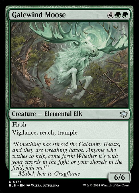 Flash
Vigilance, reach, trample