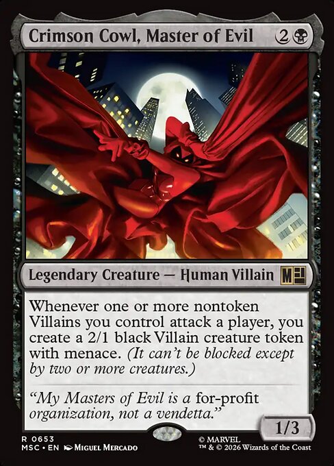 Crimson Cowl, Master of Evil (Foil)