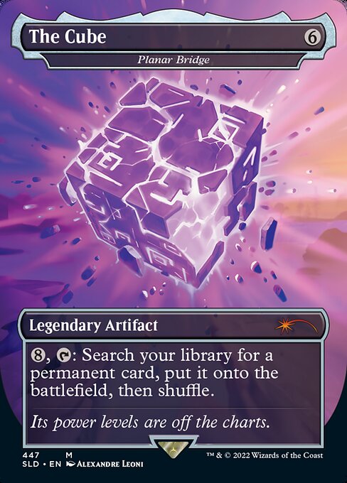 {8}, {T}: Search your library for a permanent card, put it onto the battlefield, then shuffle.